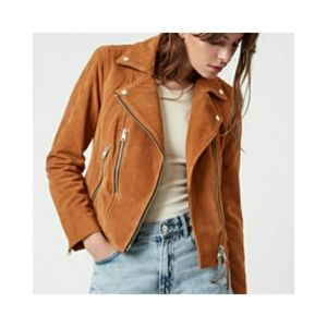 ALL SAINTS Neko Suede Biker Jacket